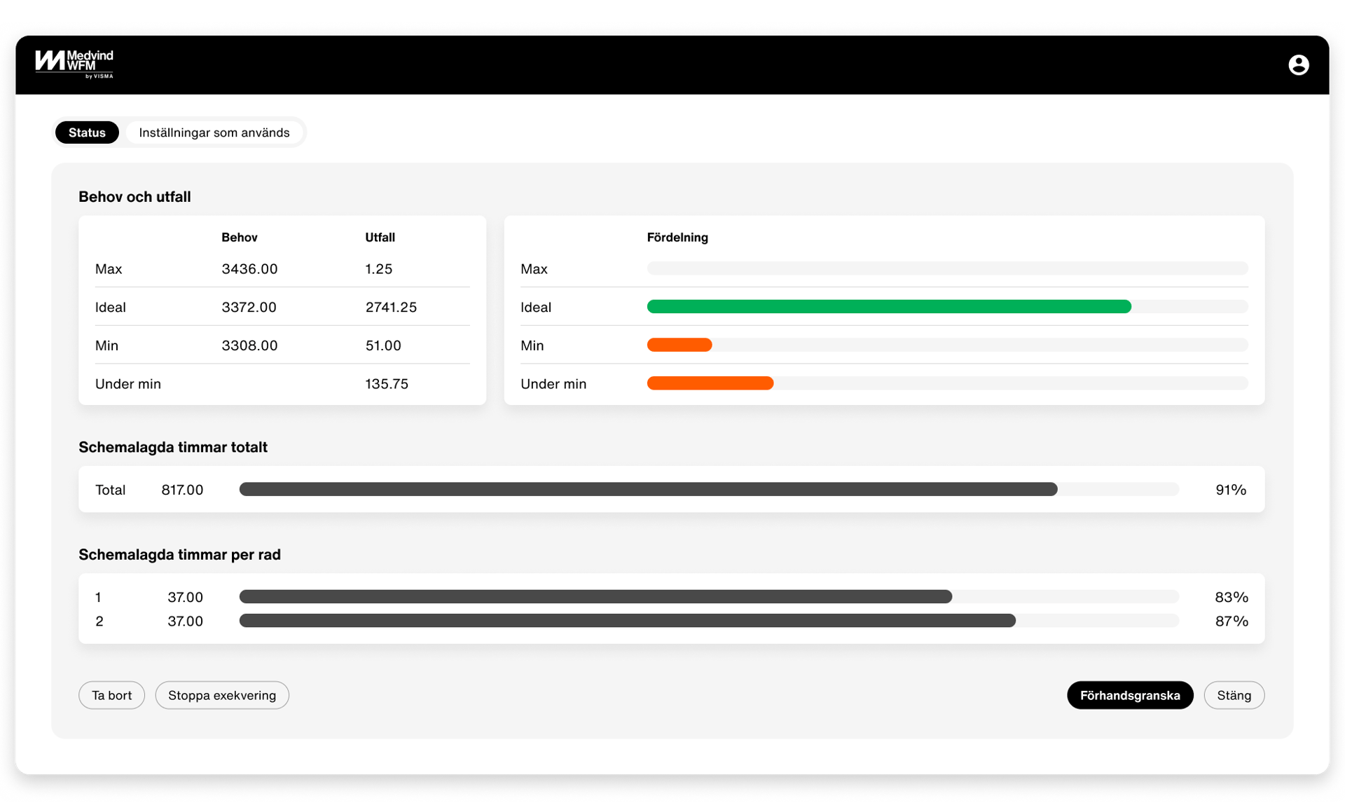 AutoSchema - Statusbar - desktop