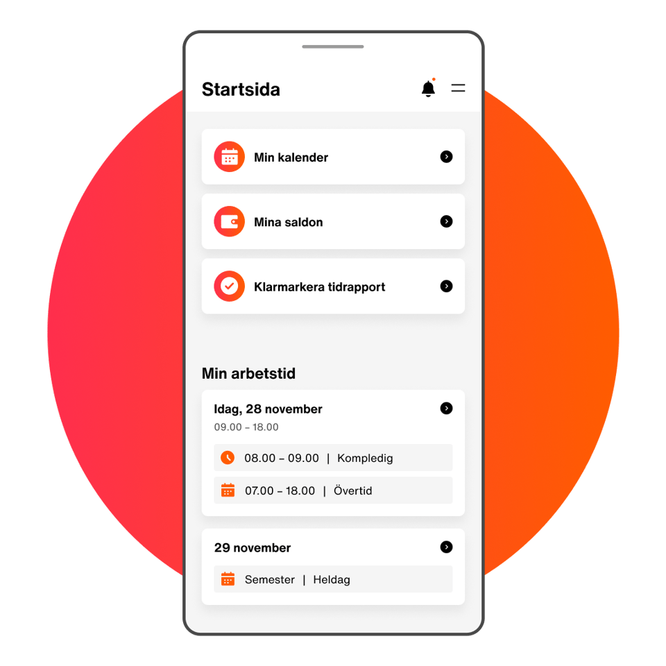 Startsida - mobile